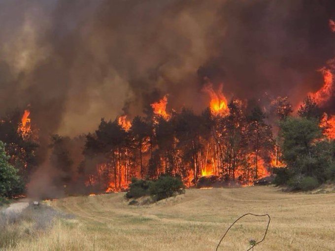 Huge fire in Israel